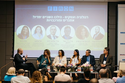 מימין: יובל רויטמן, שלומי לויה, פרל לרנר, יעל אלמוג, לירן אבישר בן חורין, נדים עבוד, צילום: אקליפס מדיה